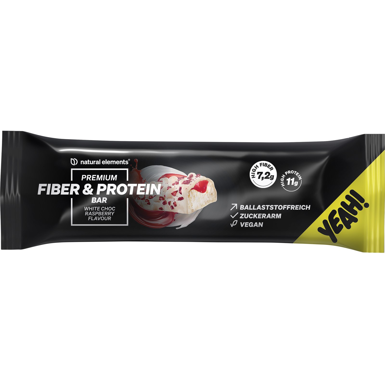 Premium Fiber & Protein Bar – White Choc Raspberry