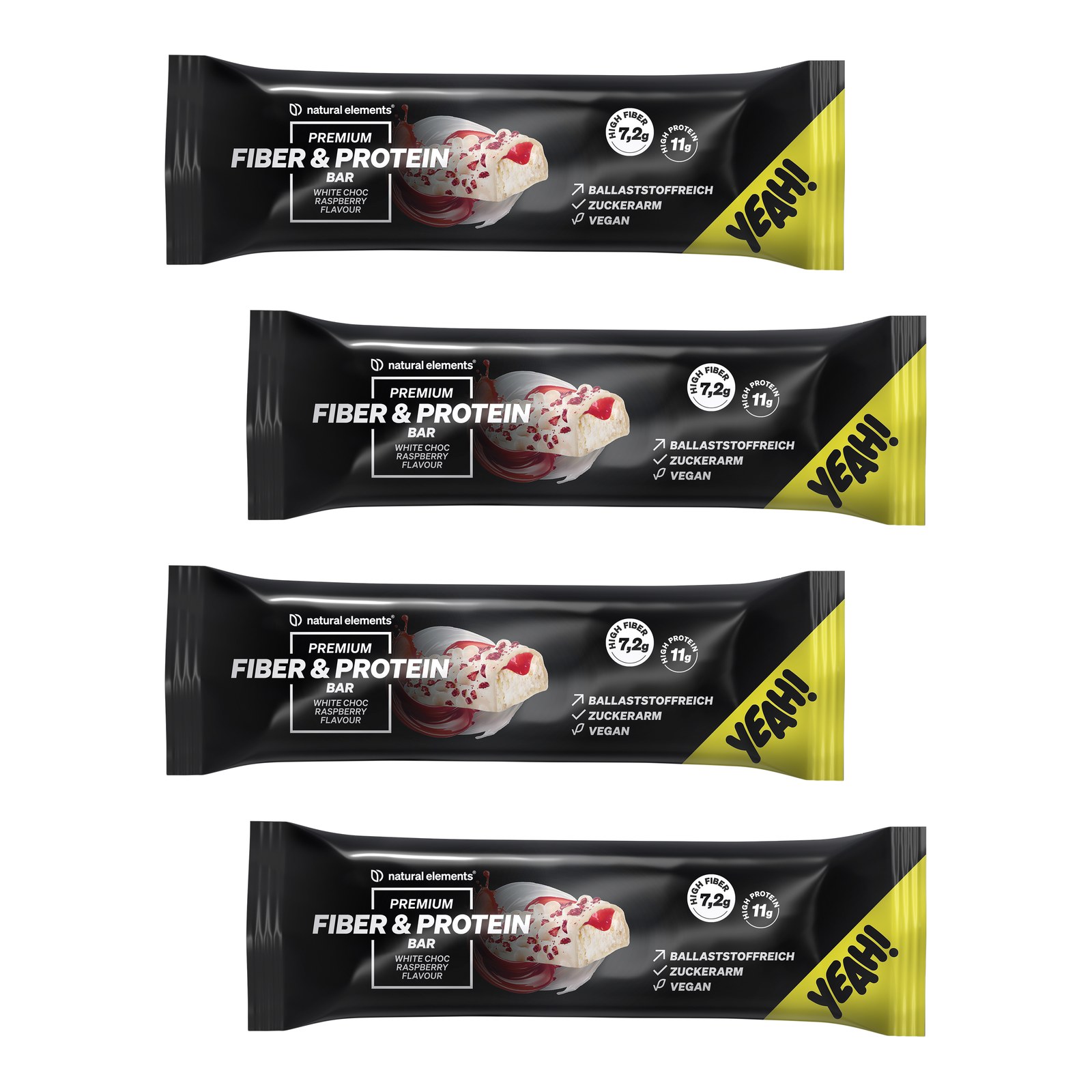Premium Fiber & Protein Bar – White Choc Raspberry