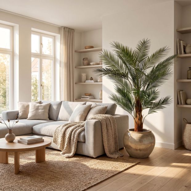 FairyTrees Künstliche Palme für Balkon 160 cm 160 cm