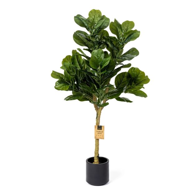 FairyTrees Künstliche Geigenfeige am Stamm 130 cm